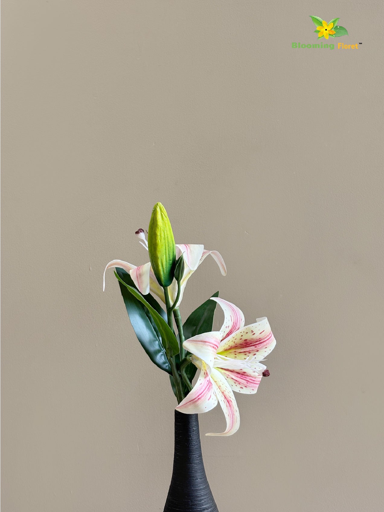Artificial Lily Flower Stick - Light Pink