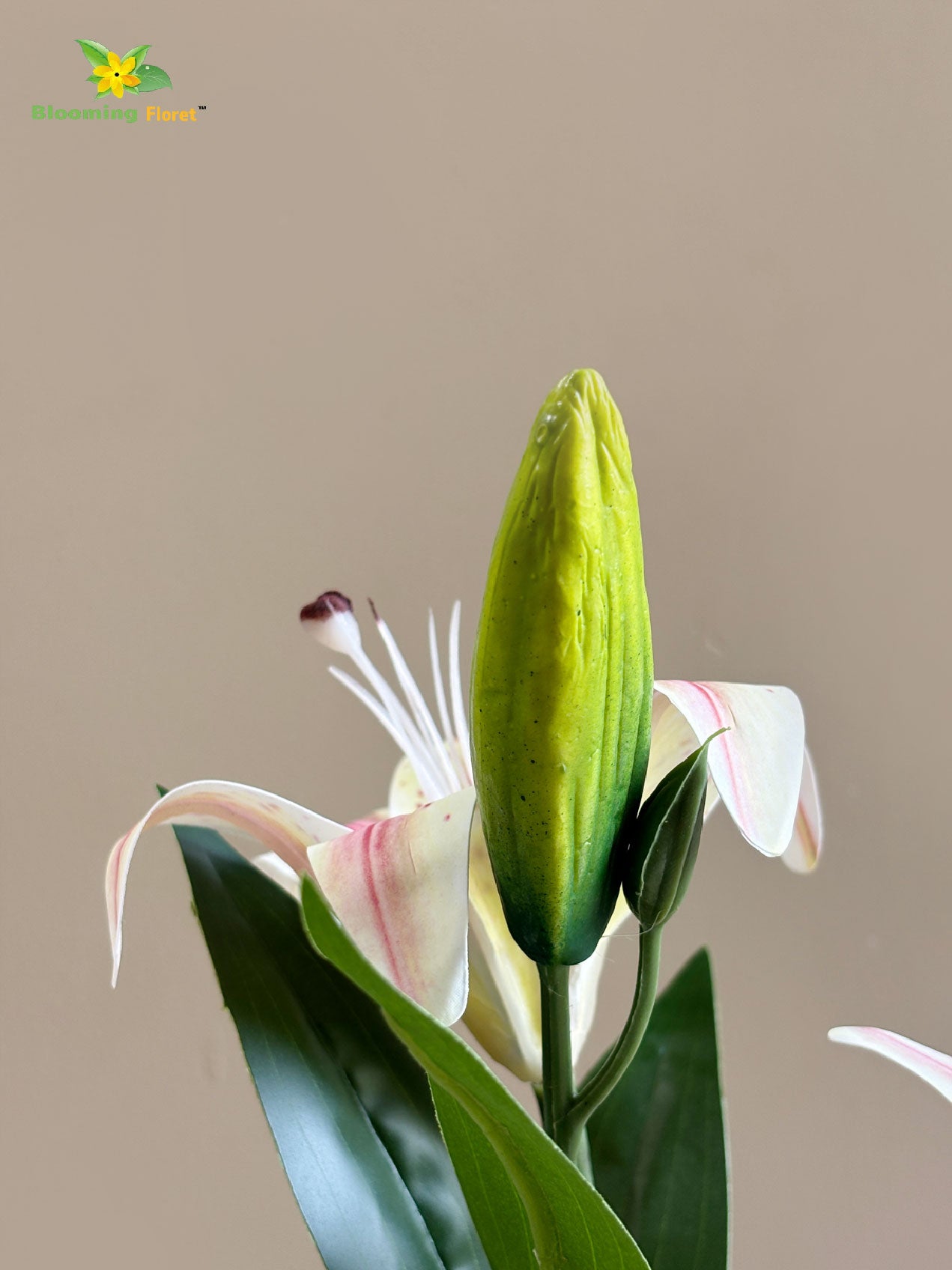 Artificial Lily Flower Stick - Light Pink