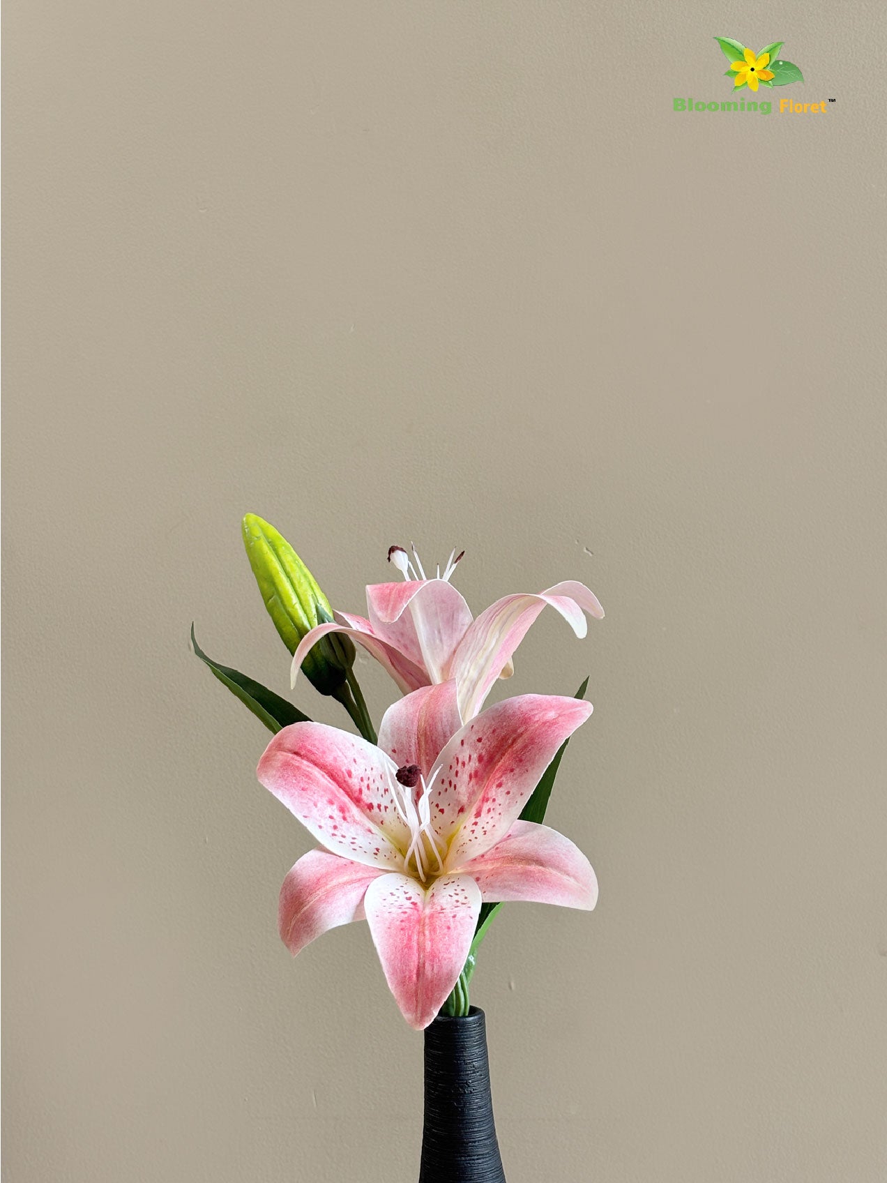 Artificial Lily Flower Stick - Pink
