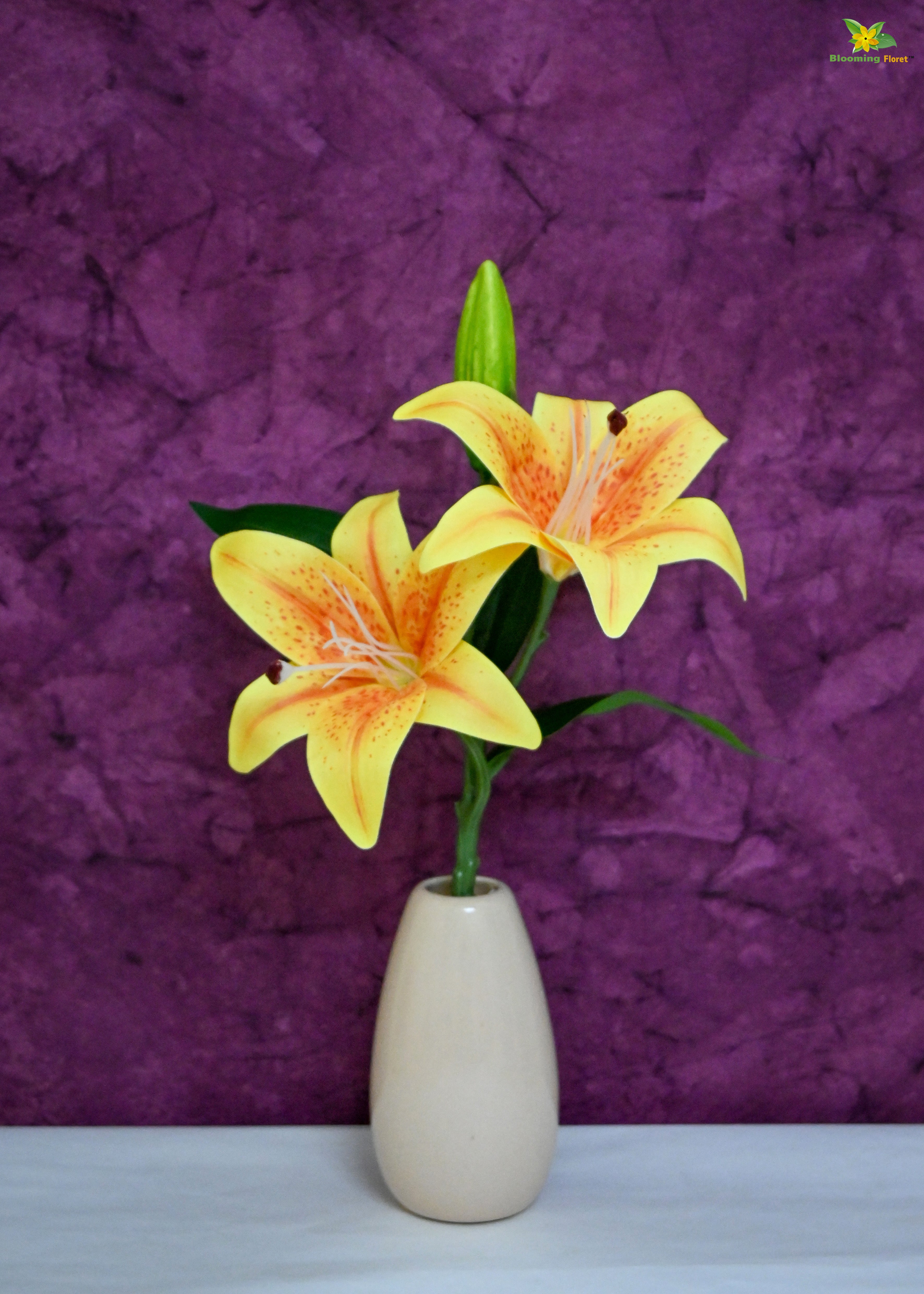 Artificial Lily Flower Stick for Decor