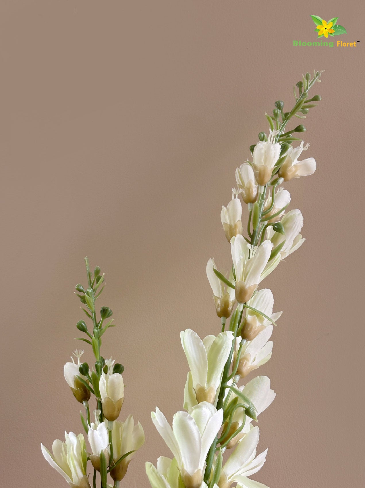 Artificial Orchid Flower Stick - Off White