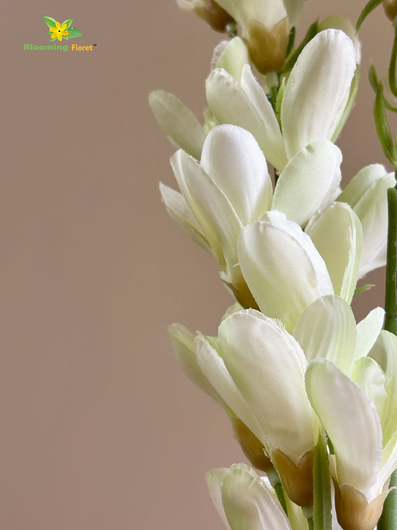 Artificial Orchid Flower Stick - Off White