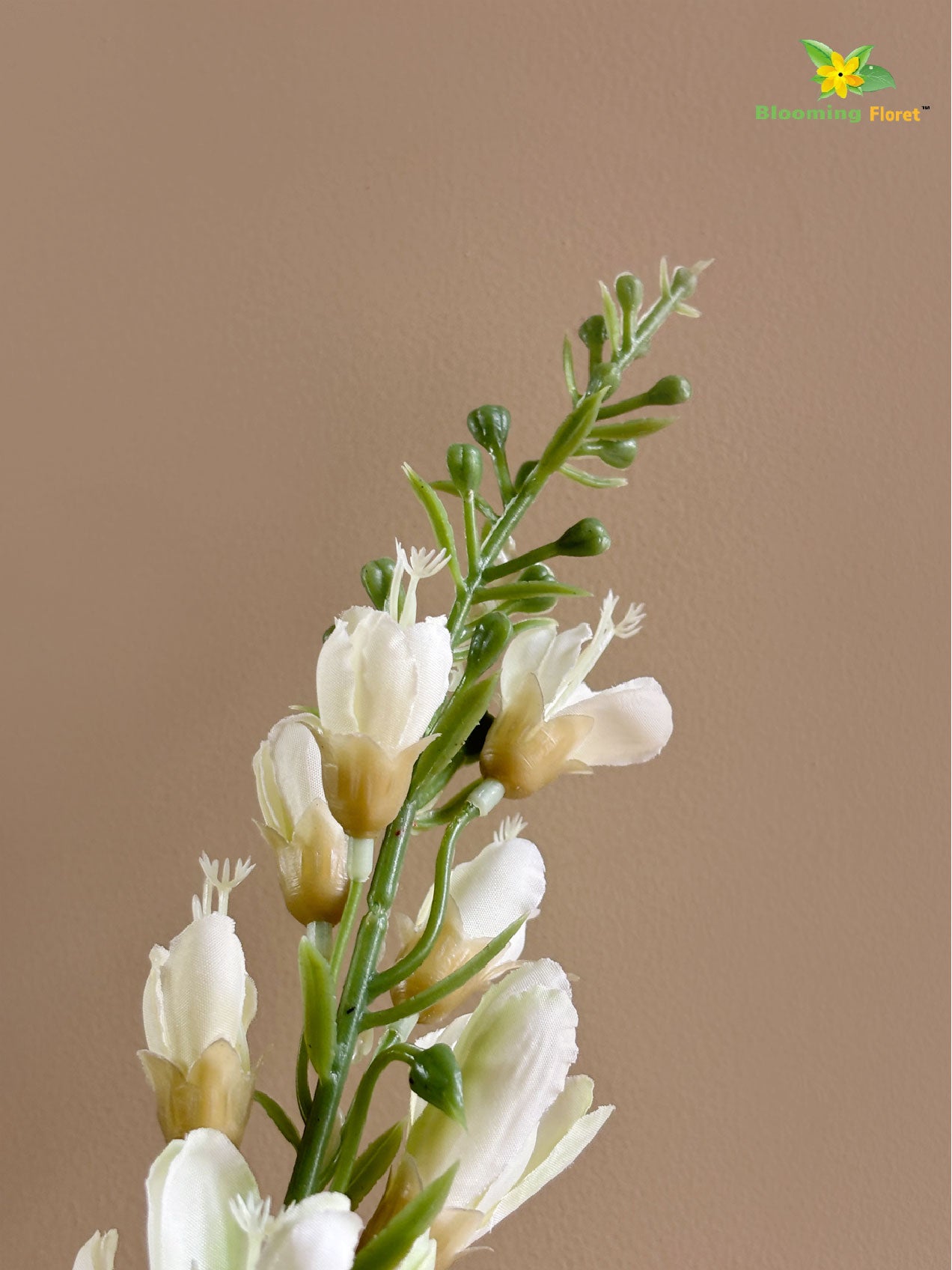 Artificial Orchid Flower Stick - Off White