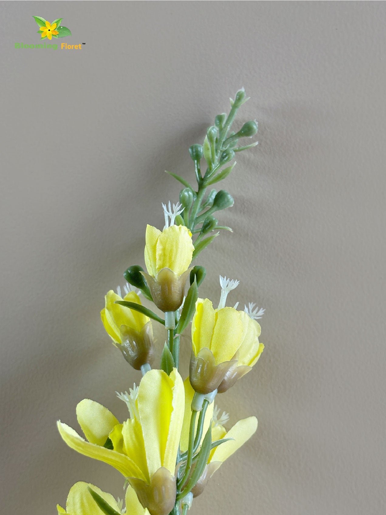 Artificial Orchid Flower Stick - Yellow