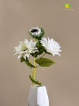 Artificial Sun Flower Stick - White