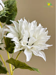 Artificial Sun Flower Stick - White