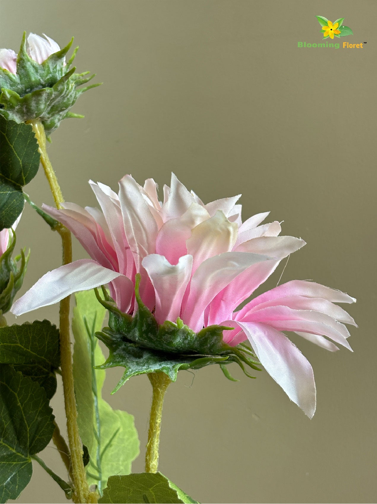 Artificial Sun Flower Stick - Light Pink