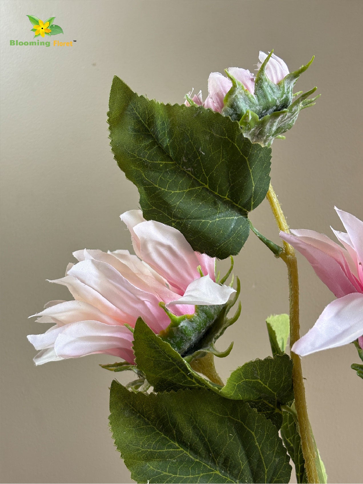 Artificial Sun Flower Stick - Light Pink