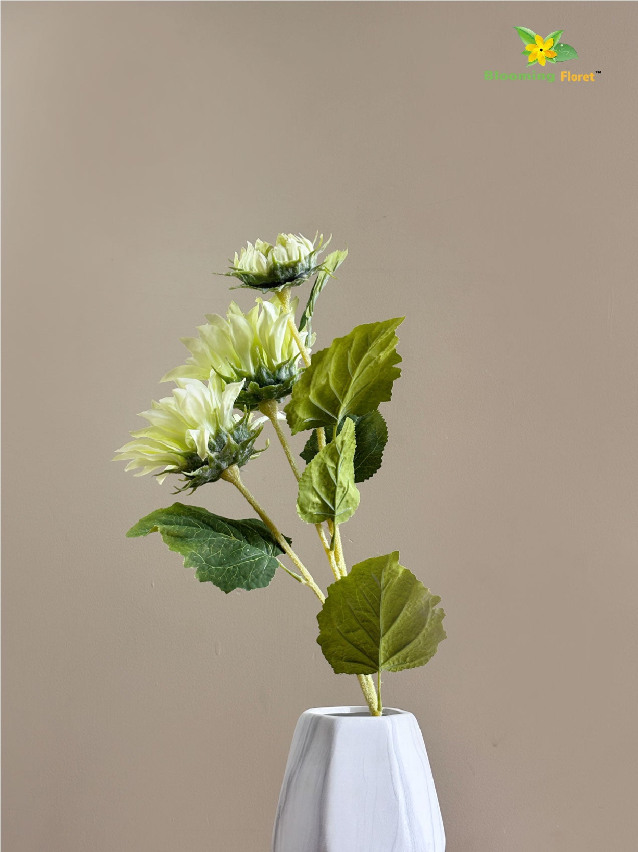 Artificial Sun Flower Stick - Green