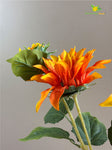 Artificial Sun Flower Stick - Orange