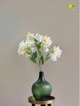 Artificial Daffodil Flower Stick - White