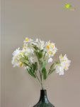 Artificial Daffodil Flower Stick - White