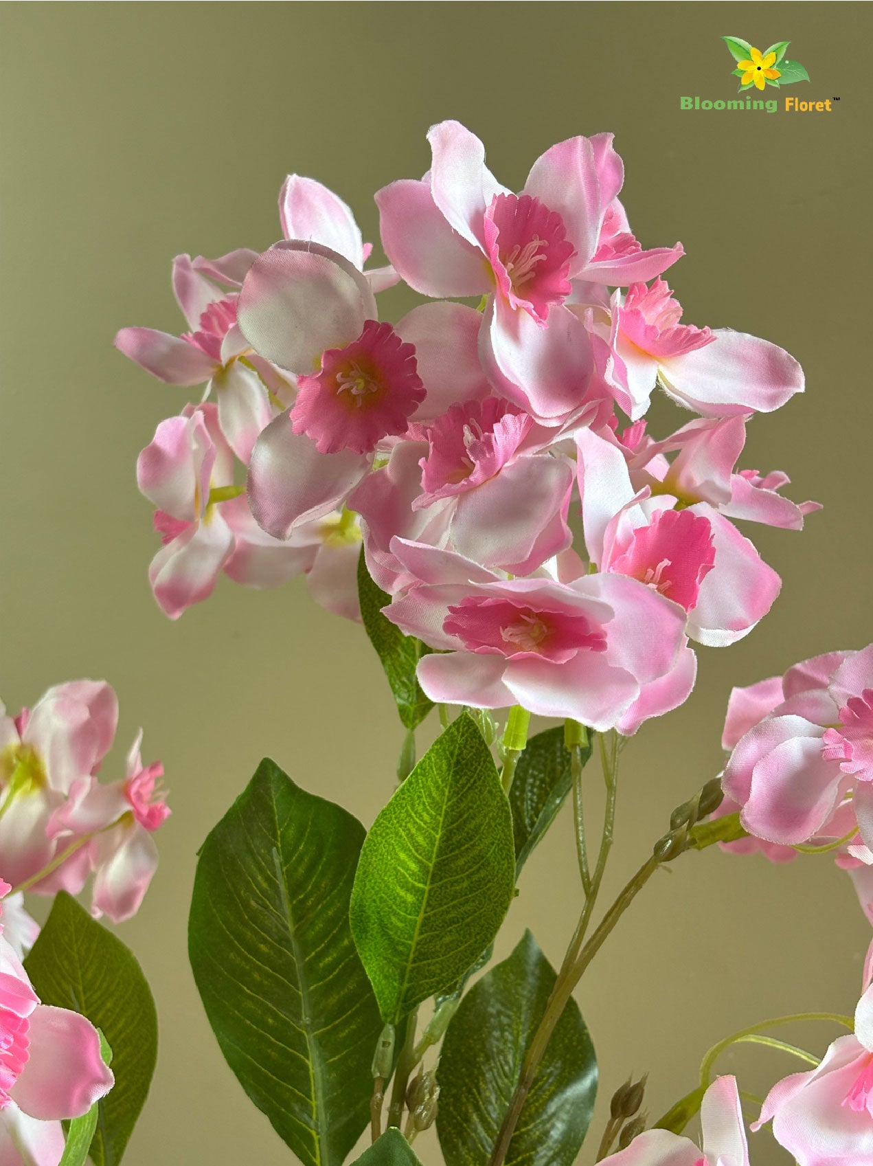 Artificial Daffodil Flower Stick - Light Pink