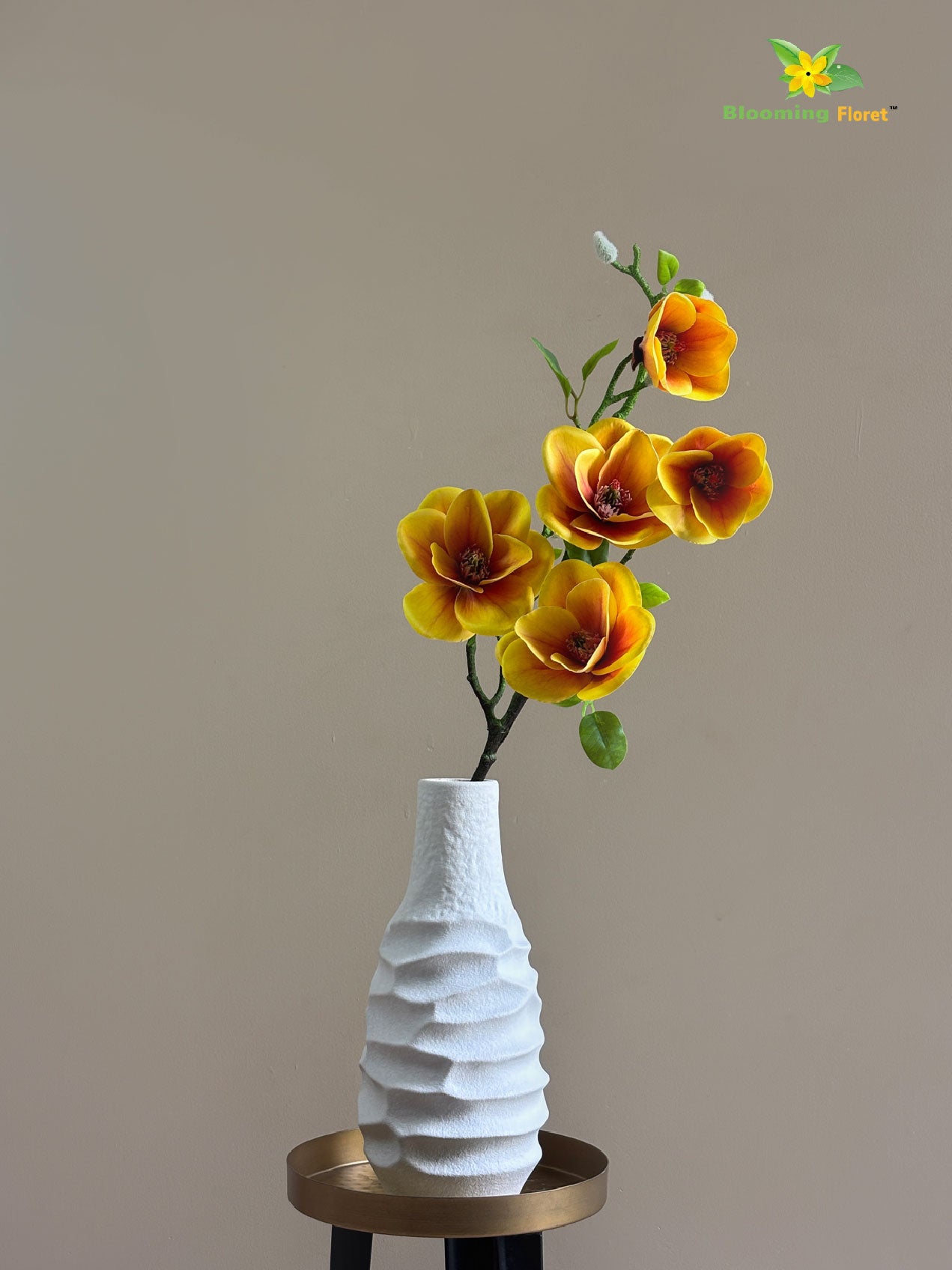 Magnolia Flower Stick - Yellow