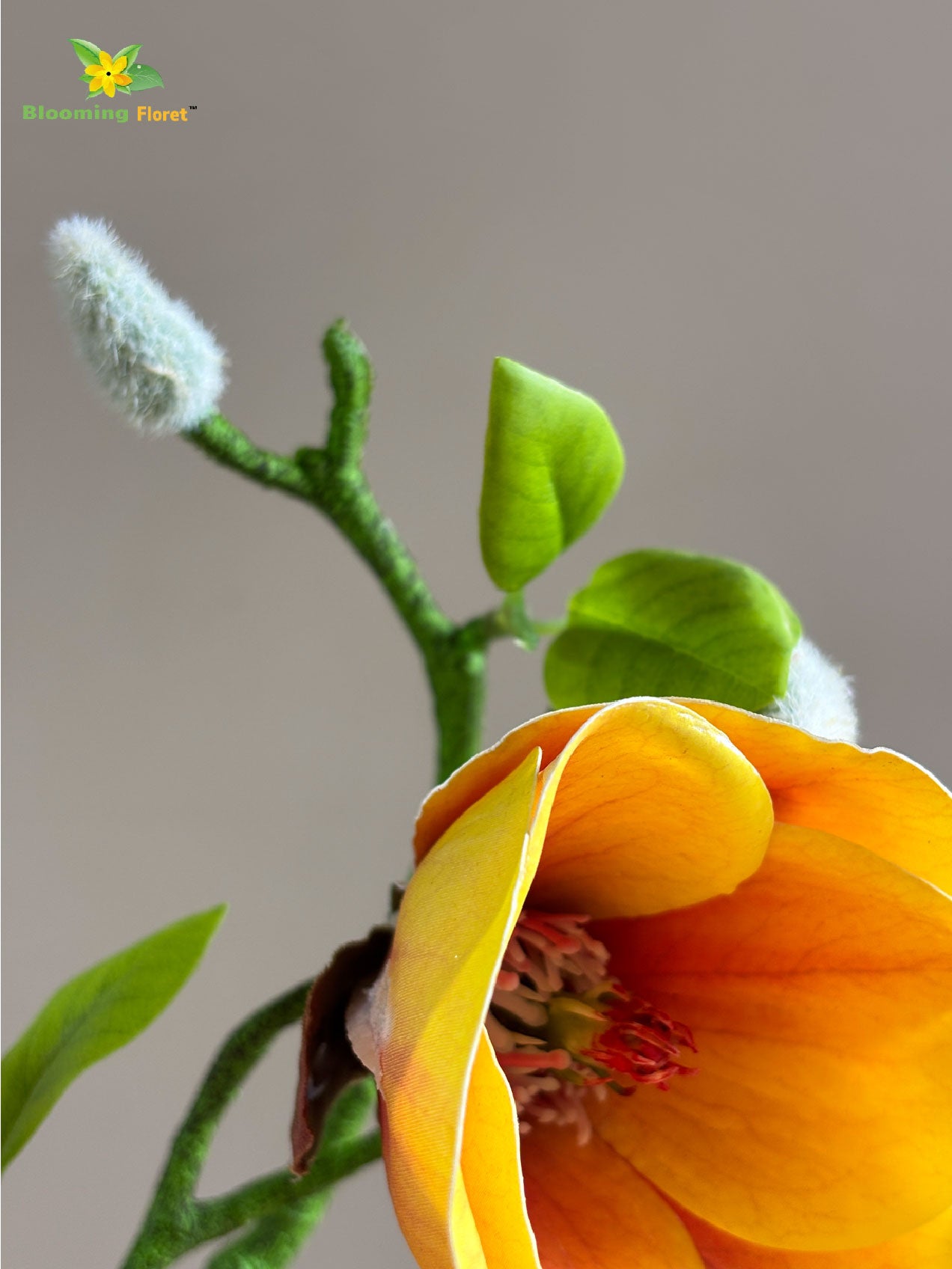 Magnolia Flower Stick - Yellow