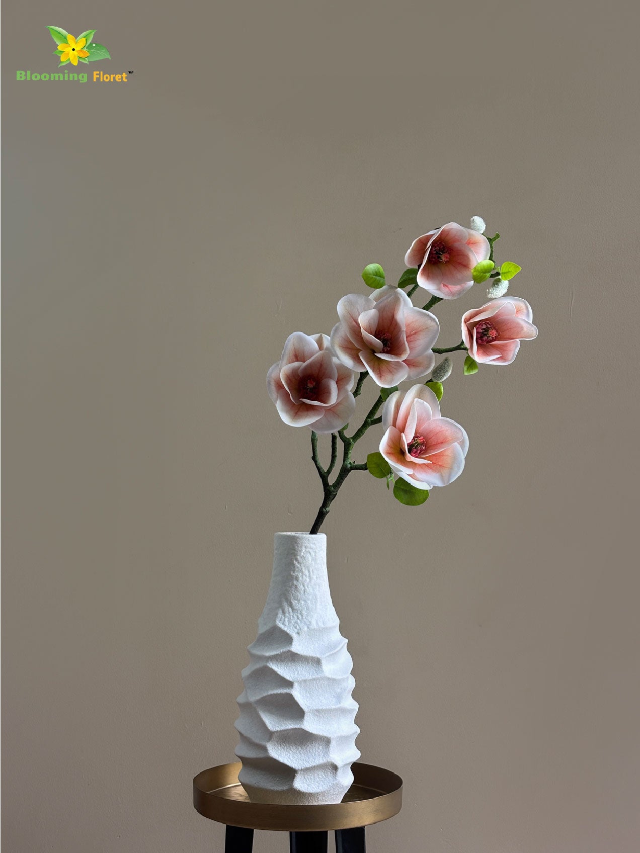 Magnolia Flower Stick - Peach