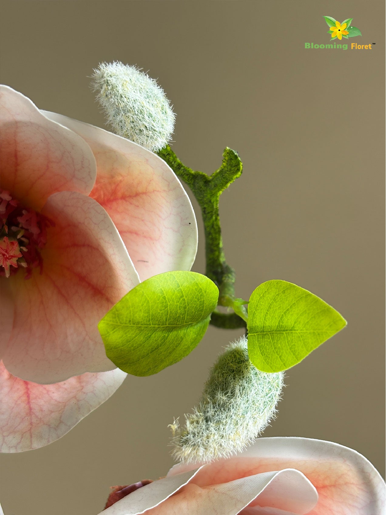Magnolia Flower Stick - Peach