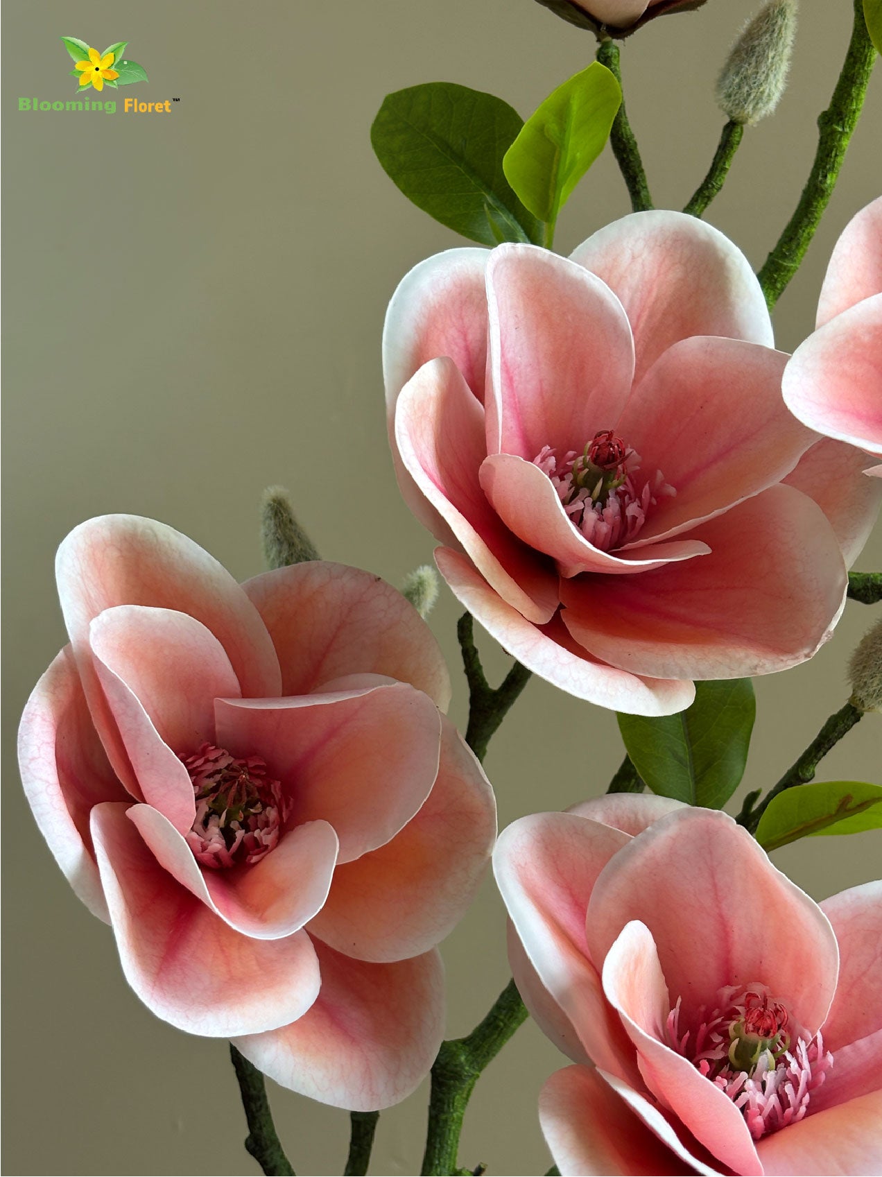 Magnolia Flower Stick - Pink