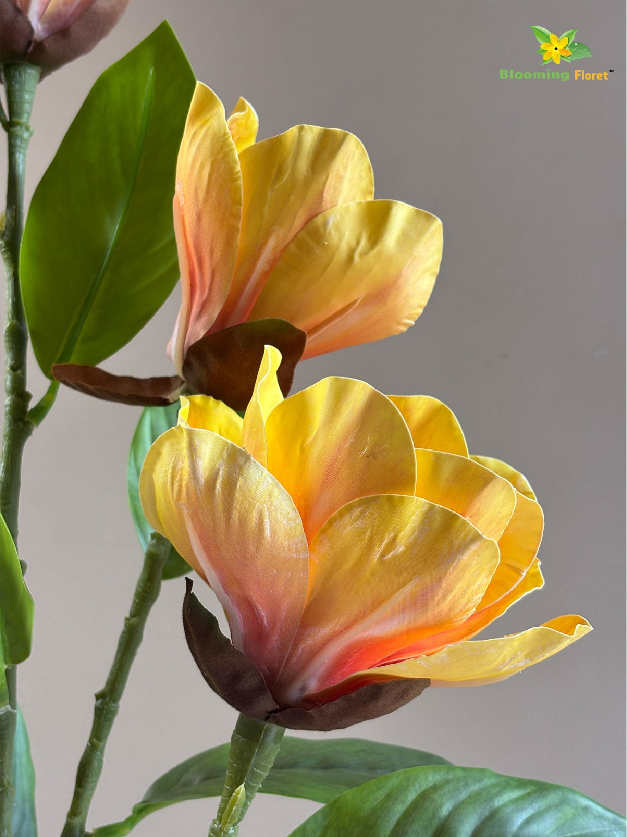 Magnolia Flower Stick - Yellow