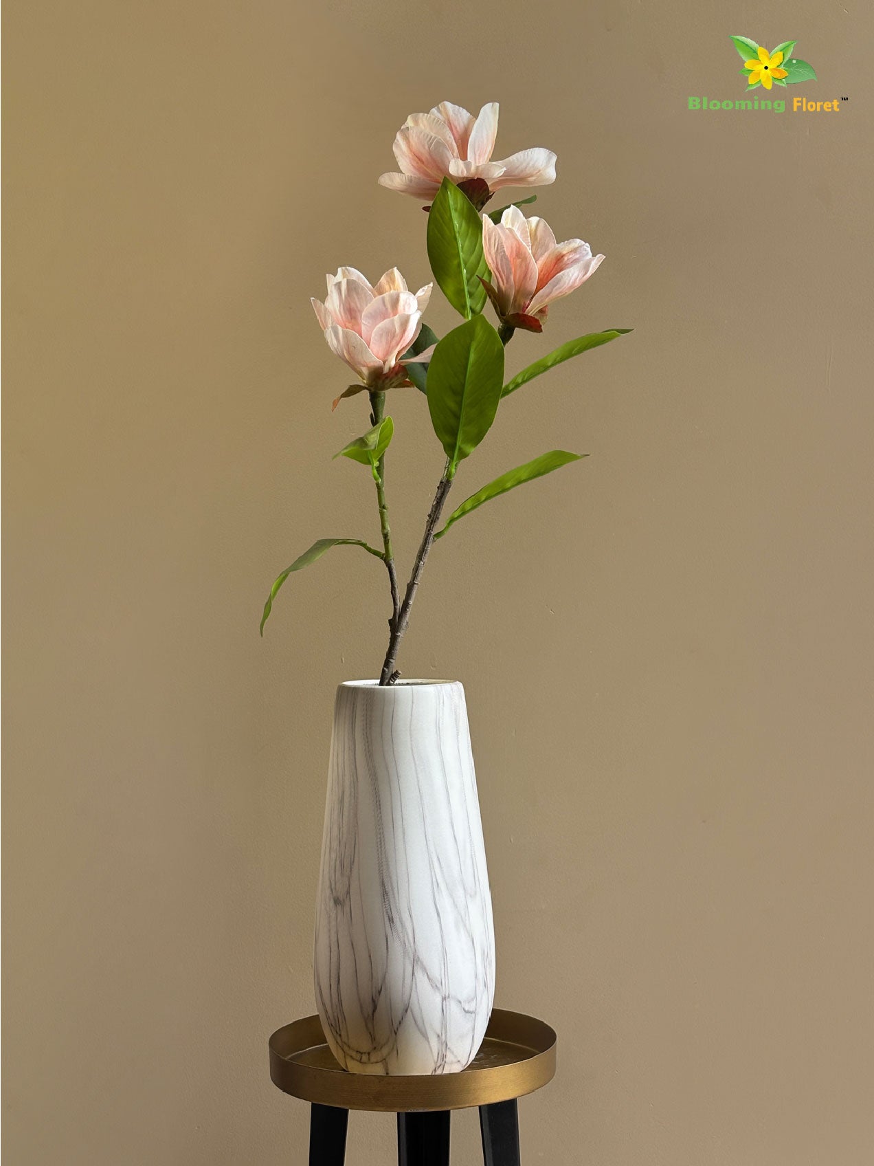 Magnolia Flower Stick - Peach