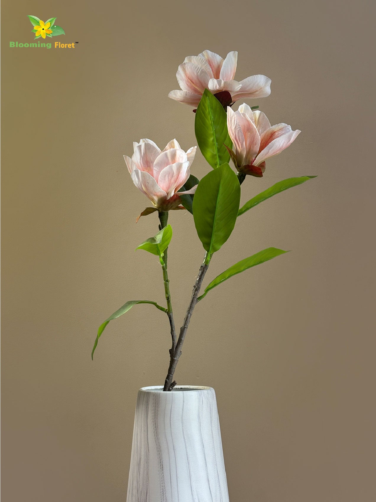 Magnolia Flower Stick - Peach