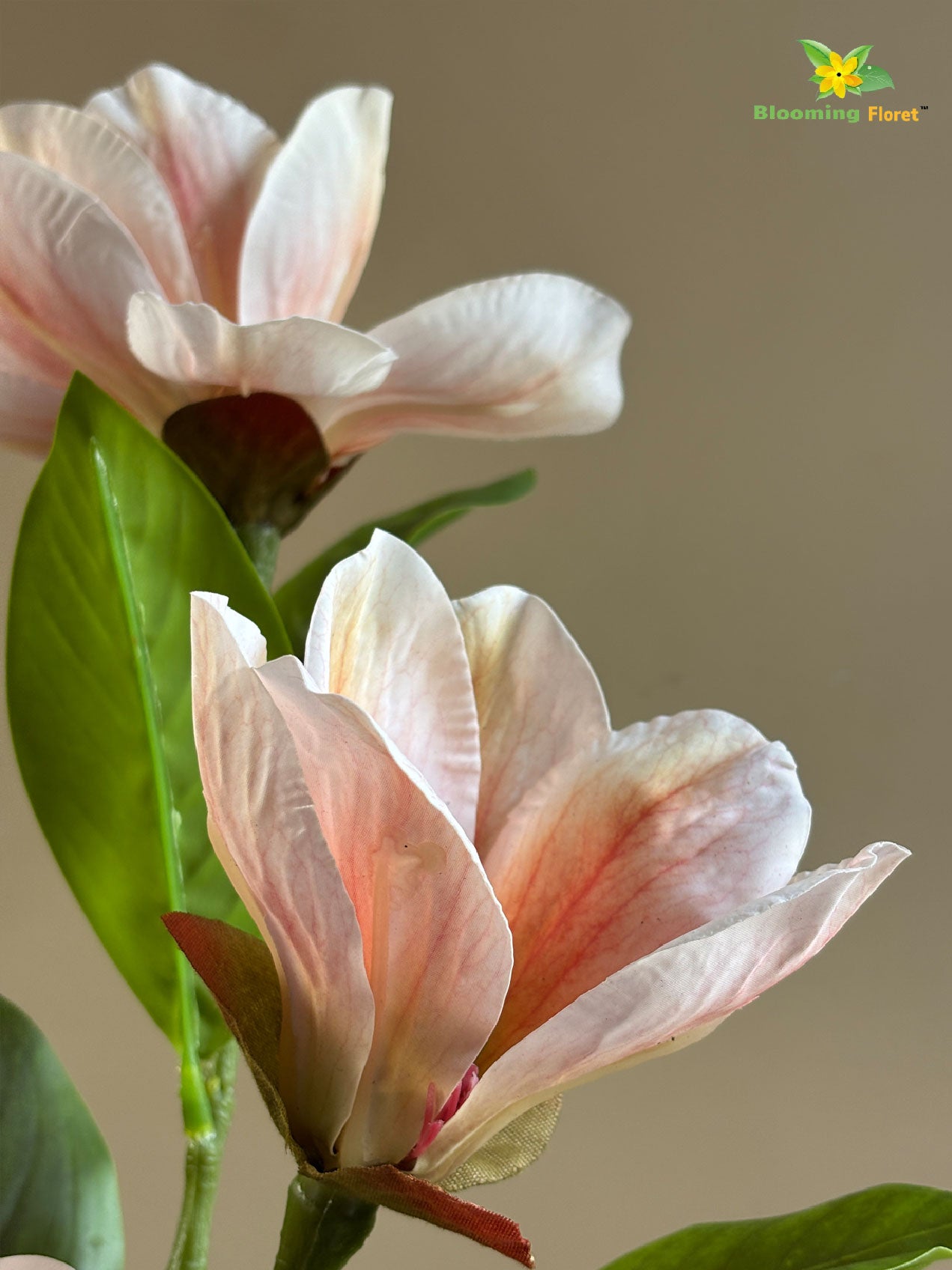 Magnolia Flower Stick - Peach