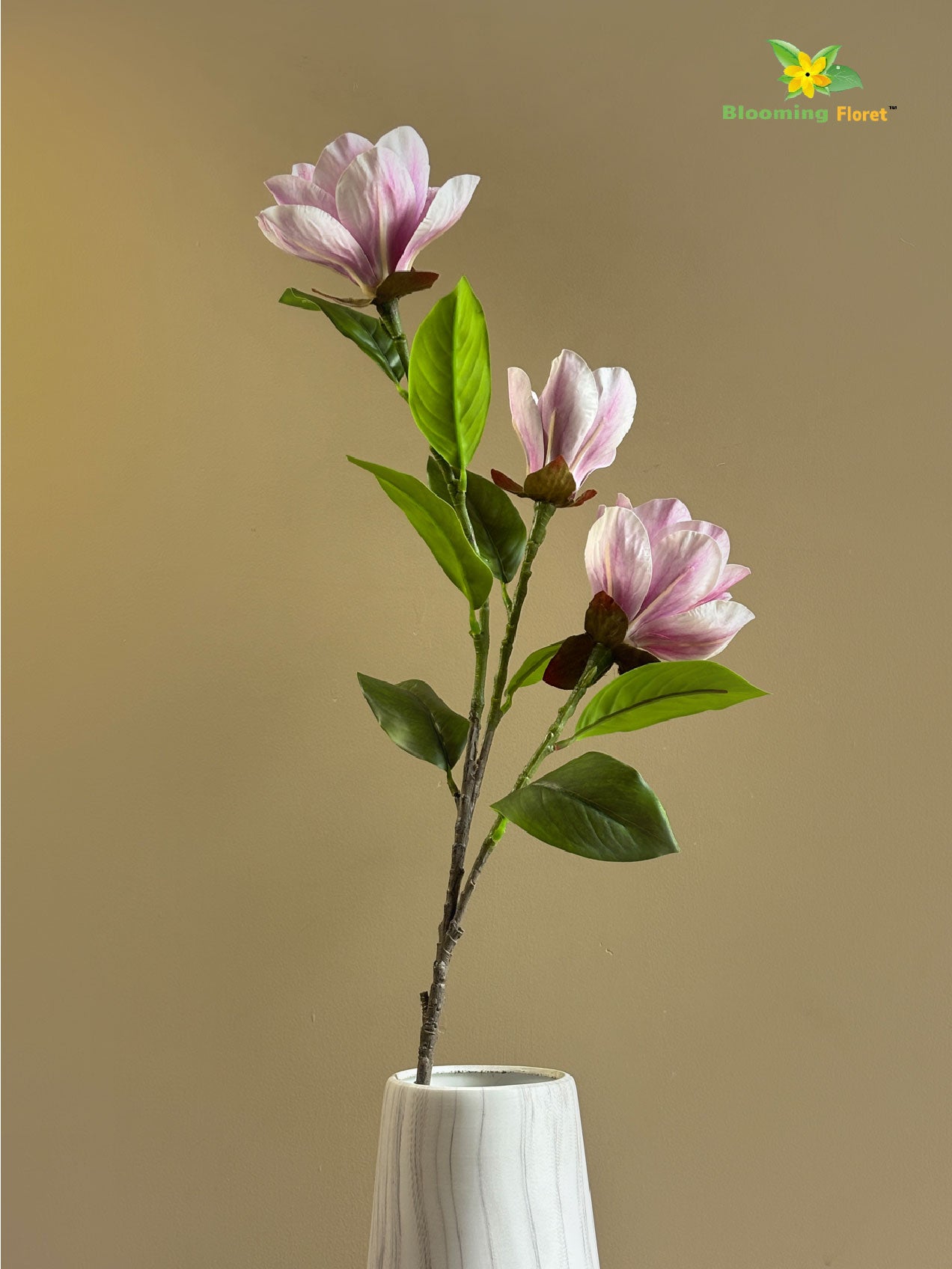 Magnolia Flower Stick | Purple | 98 cm