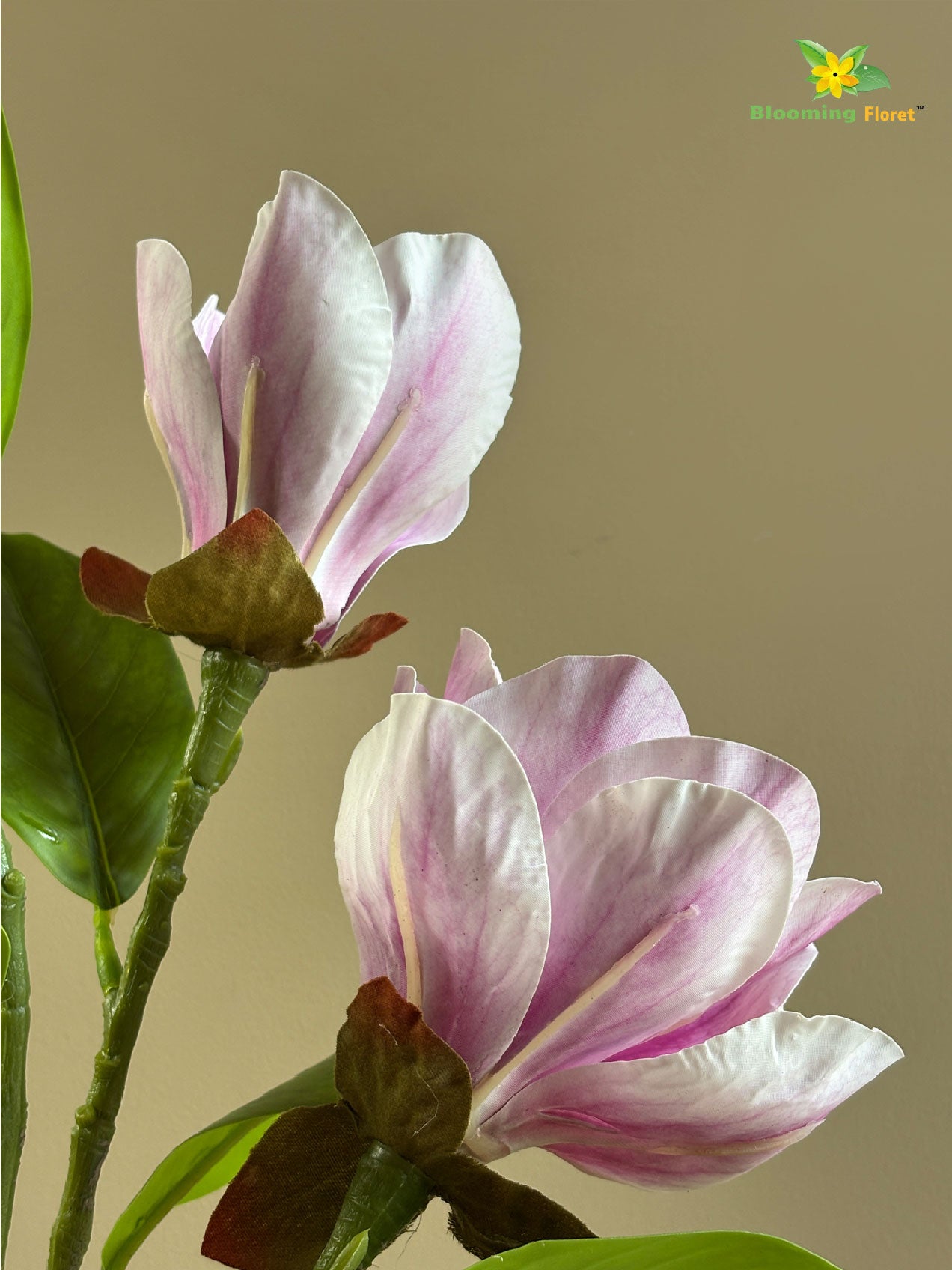 Magnolia Flower Stick | Purple | 98 cm