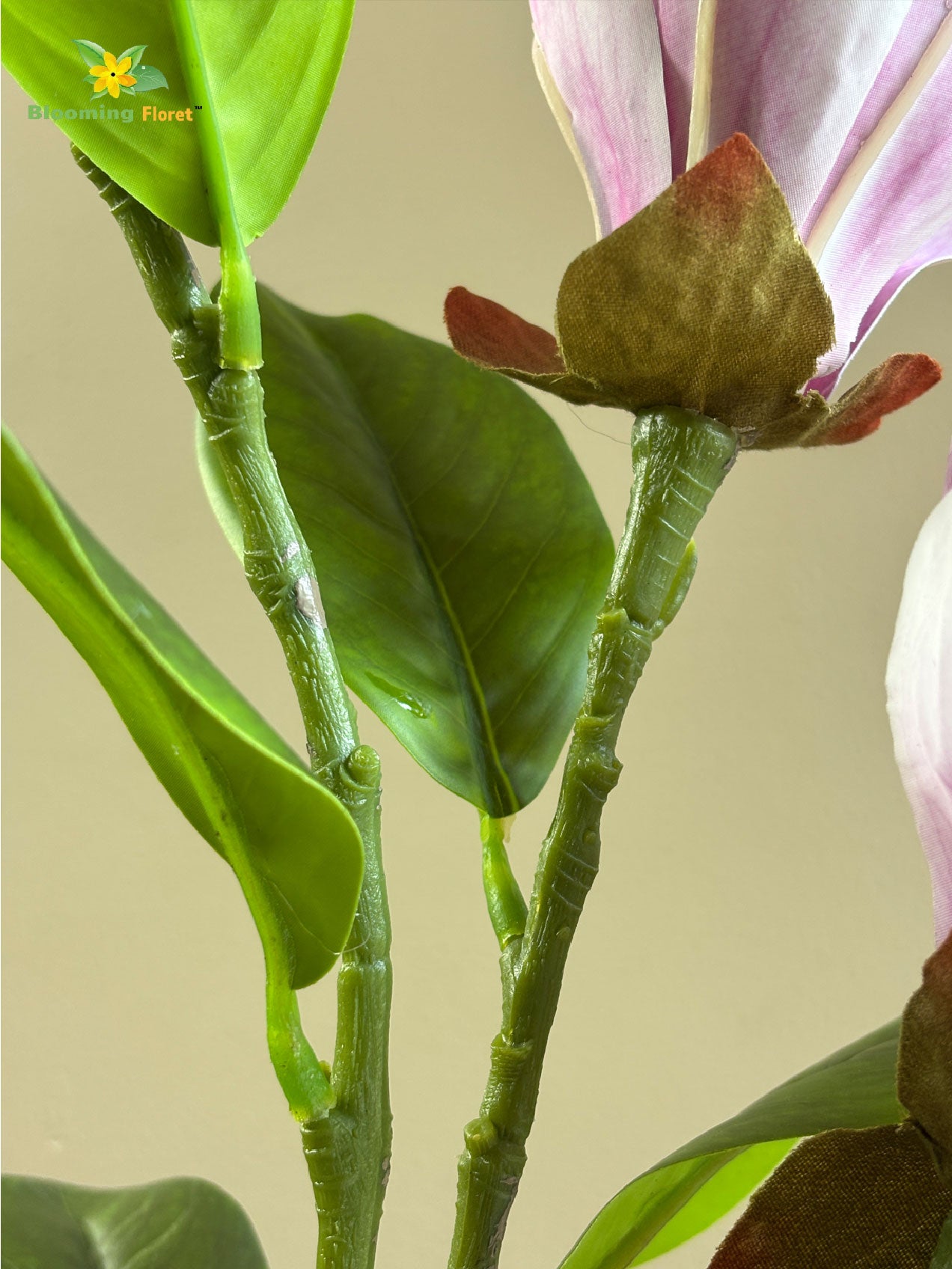 Magnolia Flower Stick | Purple | 98 cm