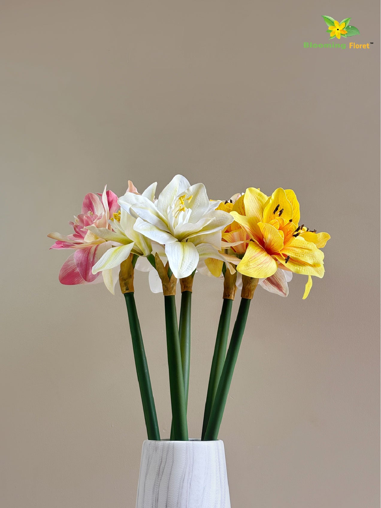 Artificial Amaryllis Splendor - Mix Bunch