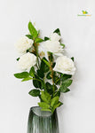 Rose Flower Stick-White