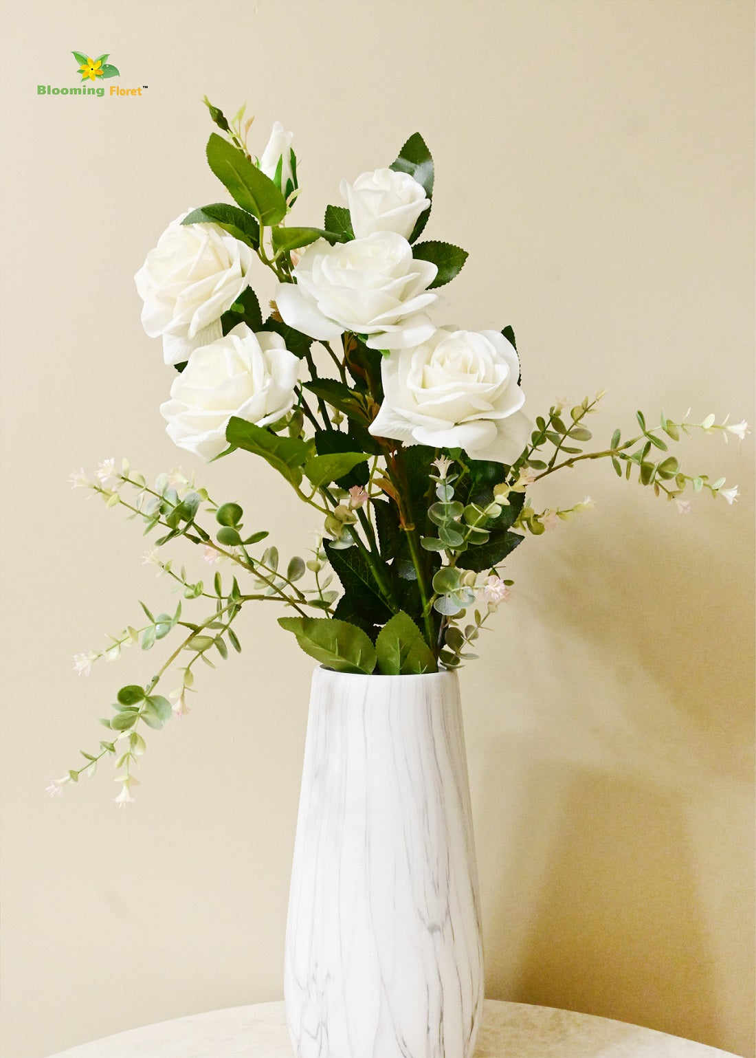 Rose Flower Stick-White
