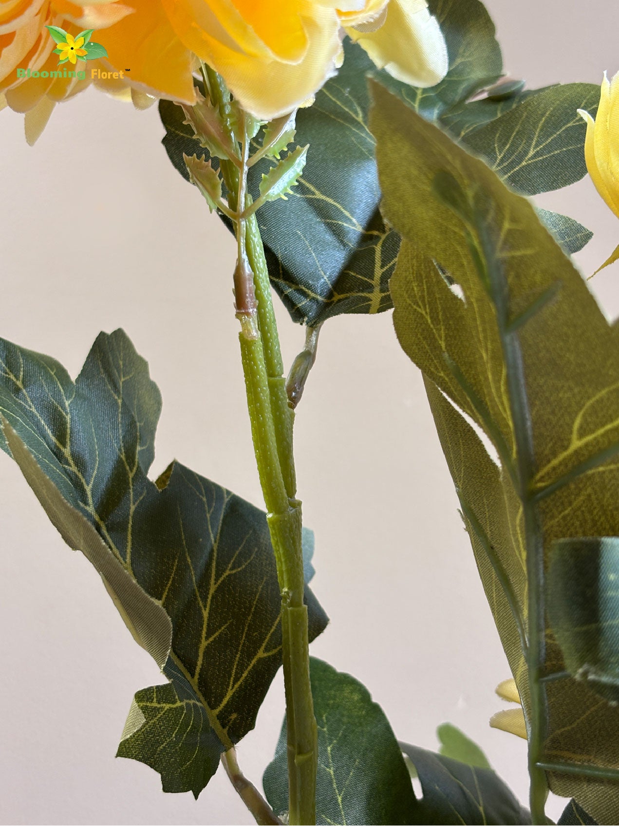 Luxe Artificial Peony Stick - Yellow