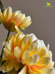 Luxe Artificial Peony Stick - Yellow