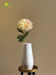 Luxe Artificial Peony Stick - Cream, Purple