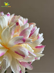 Luxe Artificial Peony Stick - Cream, Purple
