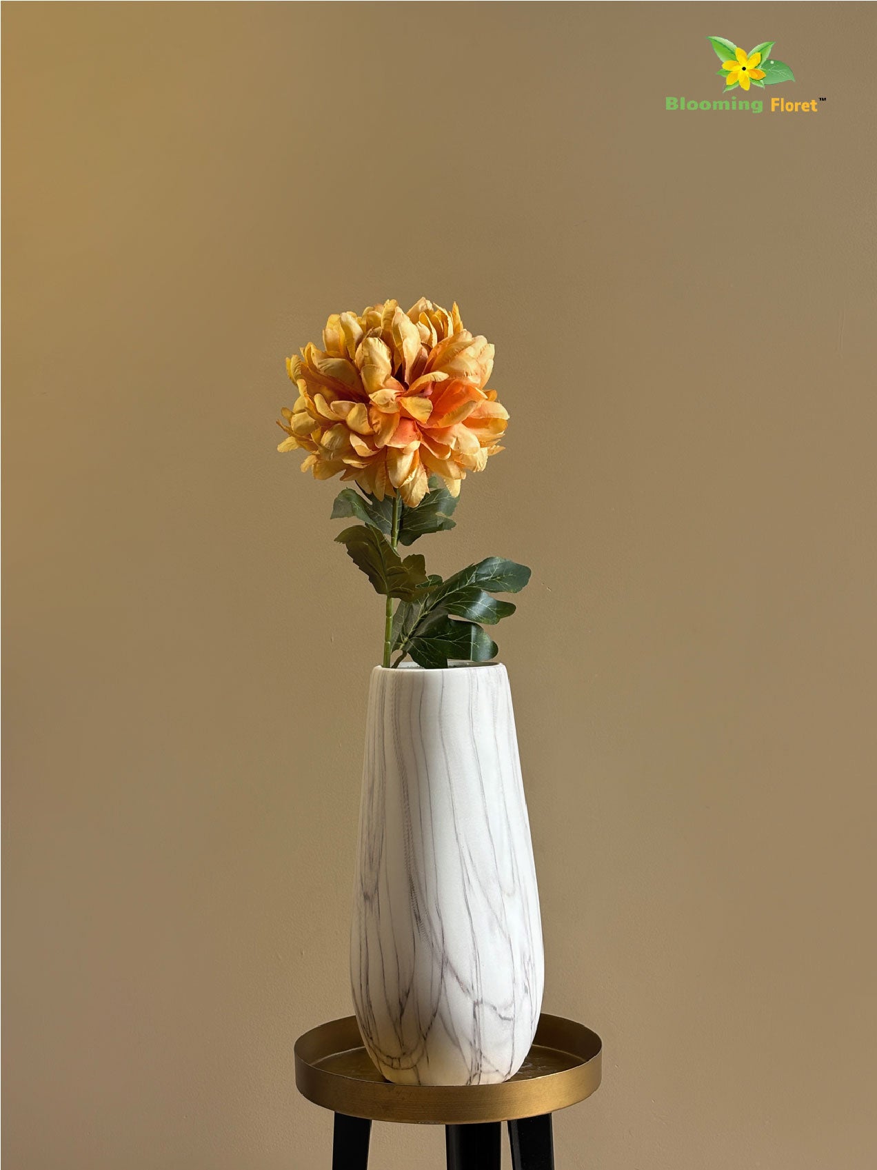 Luxe Artificial Peony Stick - Yellow