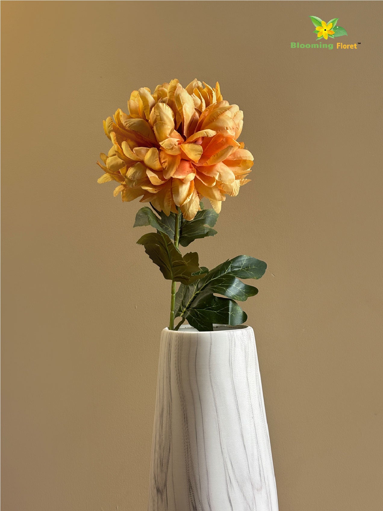 Luxe Artificial Peony Stick - Yellow