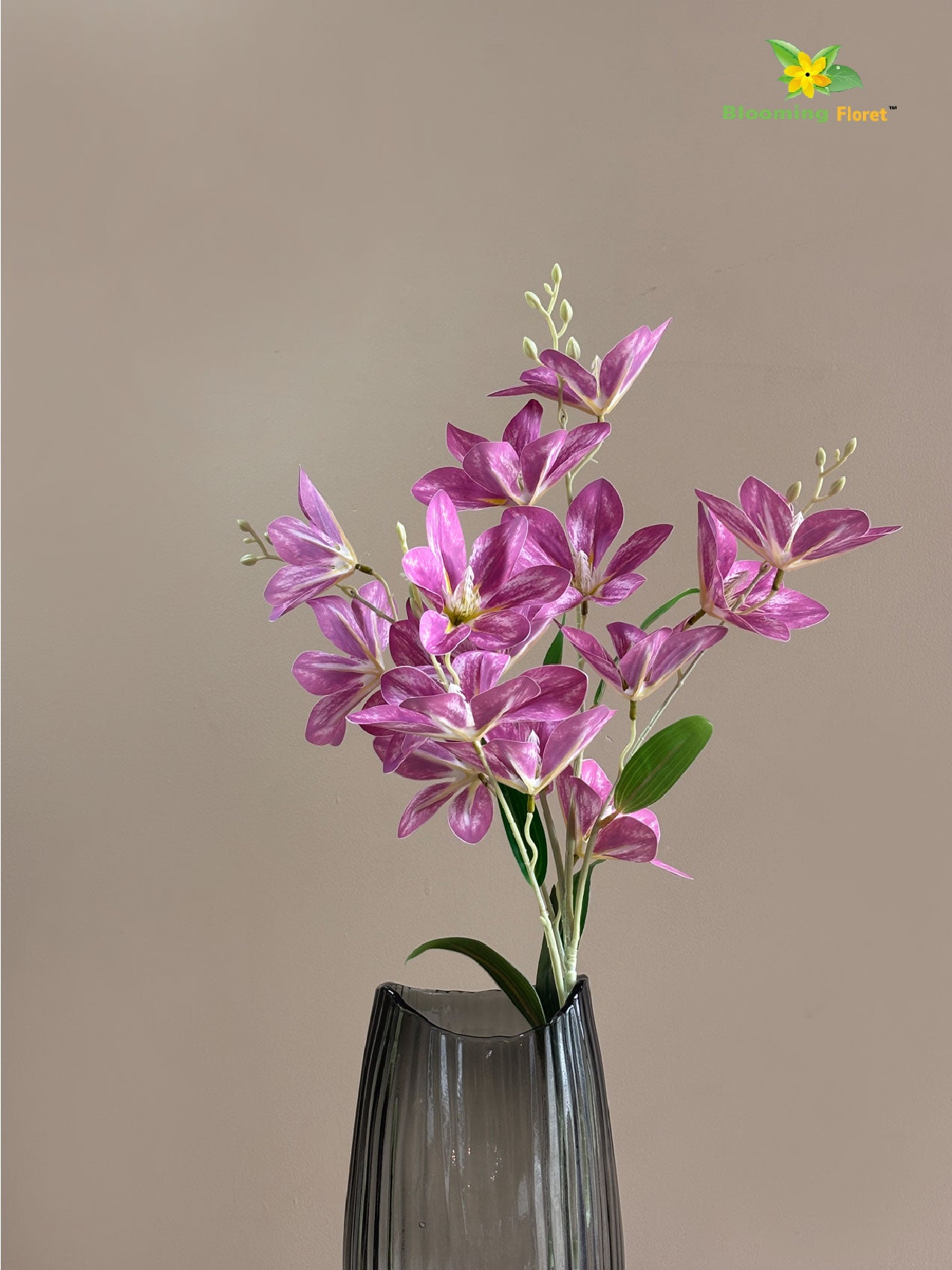 Artificial Magnolia Flower Stick - Rose Pink