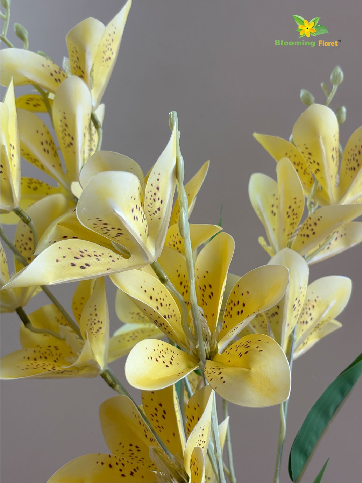 Artificial Magnolia Flower Stick | Sunshine Yellow | 85 cm