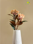 Artificial Magnolia Flower Branch – Peach