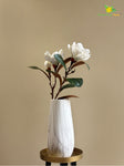 Artificial Magnolia Flower Branch – White