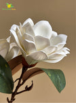 Artificial Magnolia Flower Branch – White