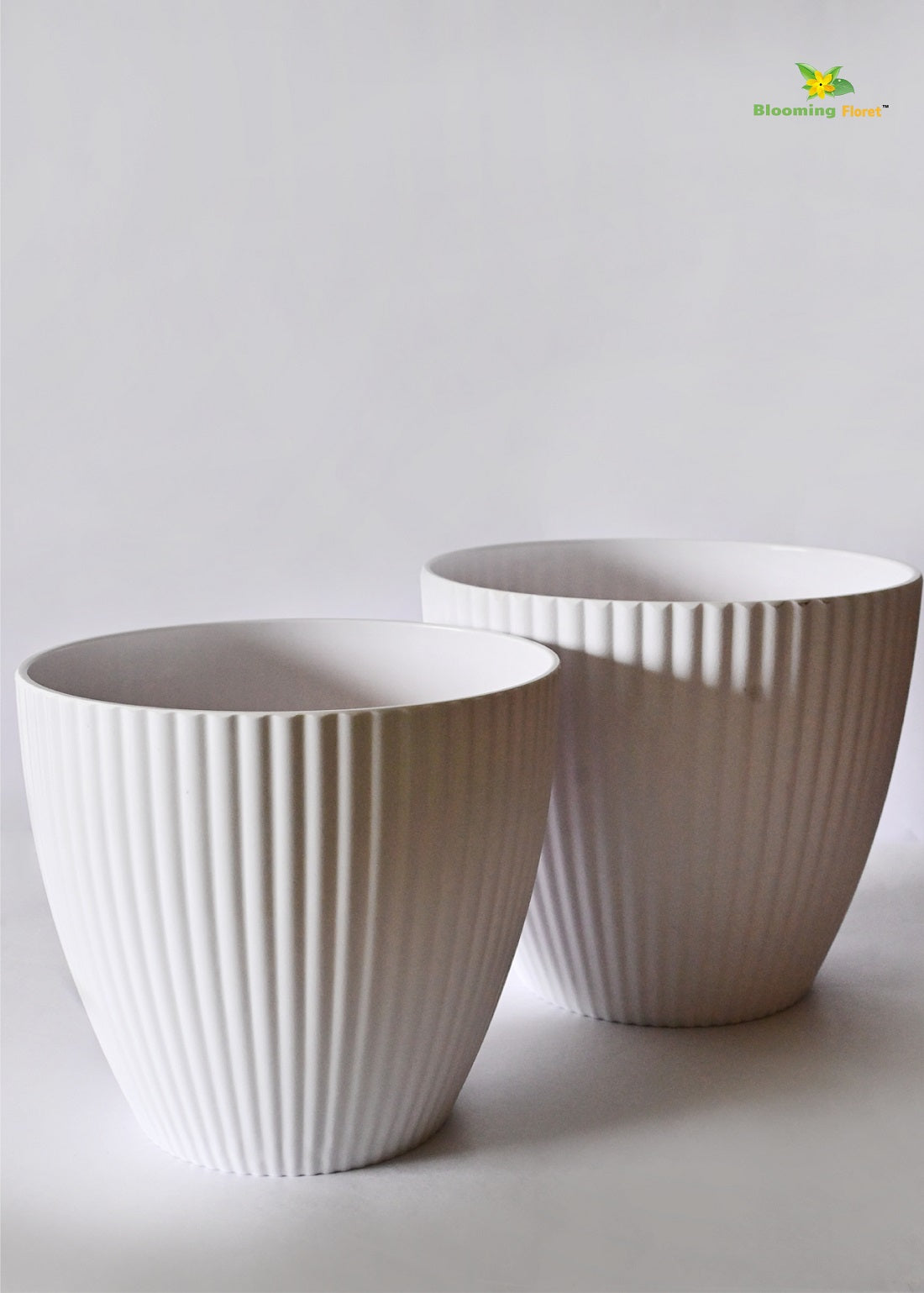 Elegant Ribbed Melamine Pot