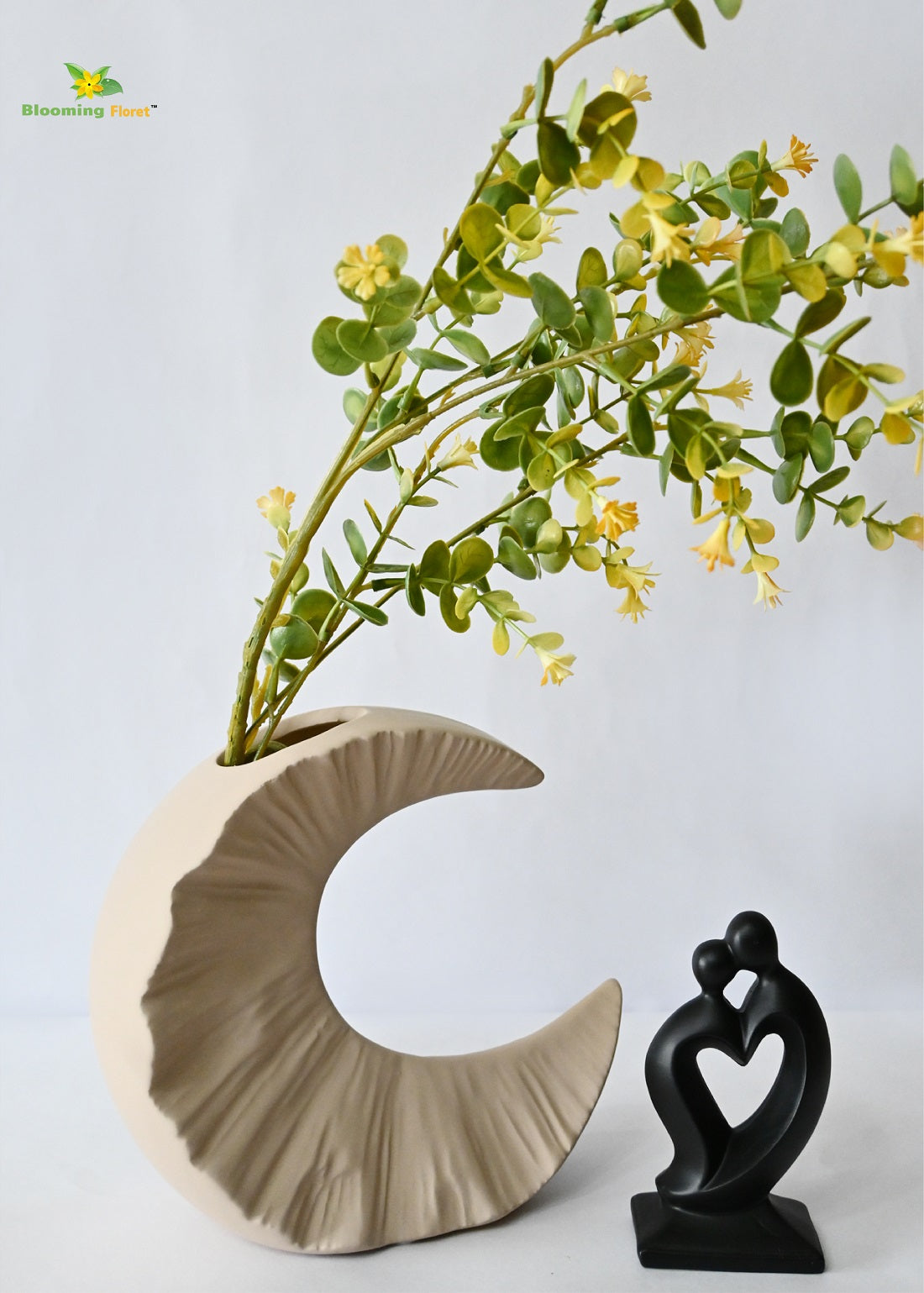 Half-Moon Ceramic Vase