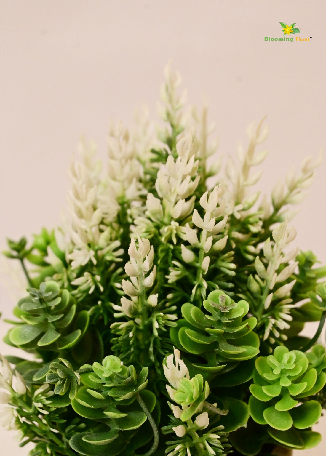 Blooming Floret Lavender & White Artificial Succulent – Perfect Accent for Home & Office Décor.