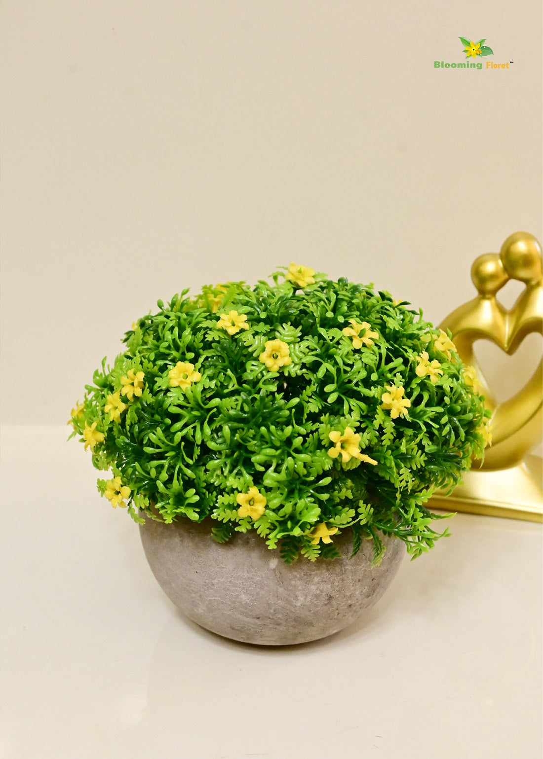 Blooming Floret Artificial Succulent – Vibrant Mini Faux Plants for Home & Office Décor