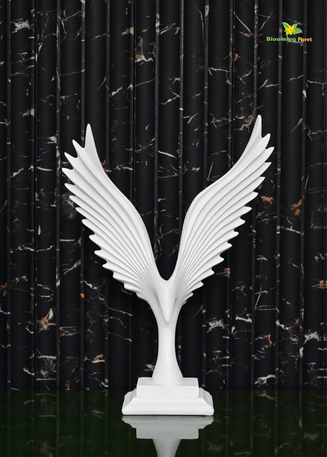 Ascendancy Roc Winged Sculpture - White
