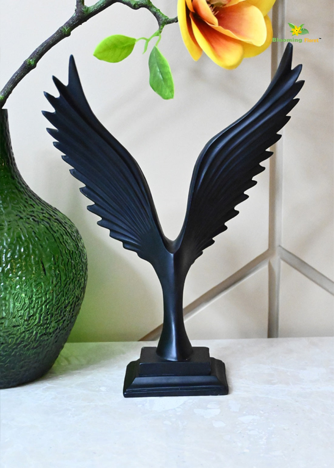Ascendancy Roc Winged Sculpture - Black