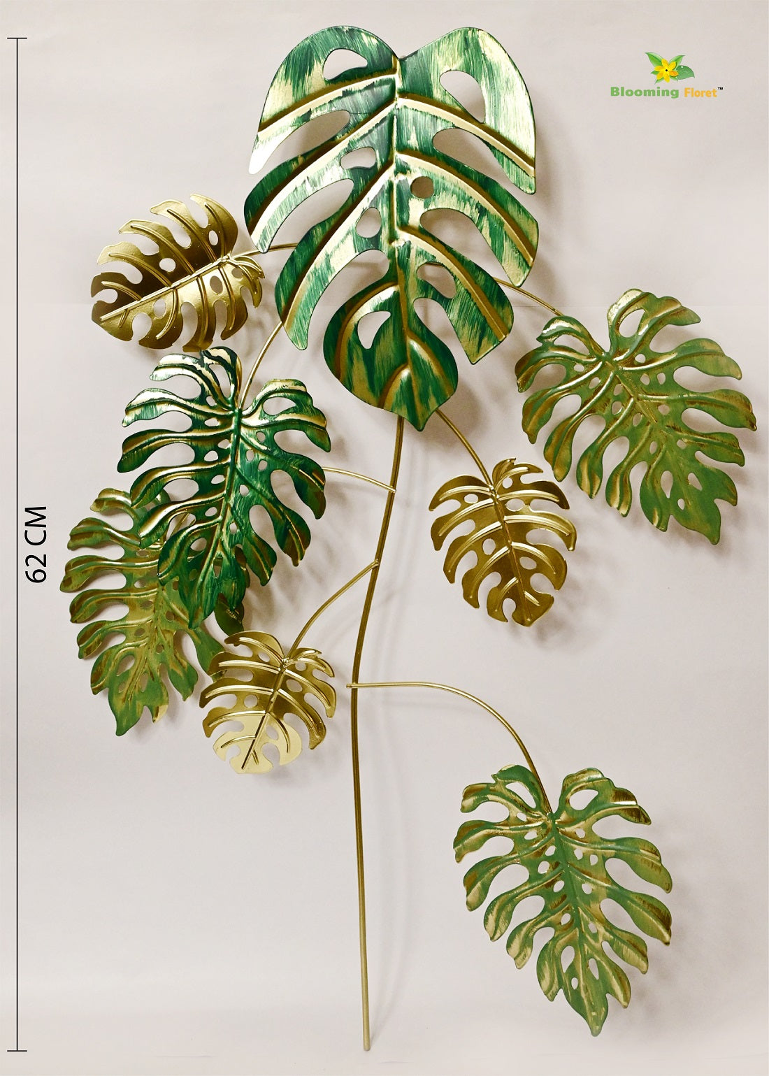 Luxe Monstera Metal Wall Art